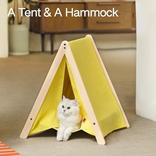 Mewoofun Pet Portable Folding Tent Cat Hammock House Easy Assembly for
